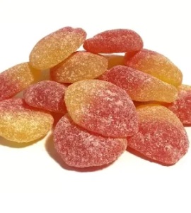 Fuzzy Peaches 100mg THC Gummies UK