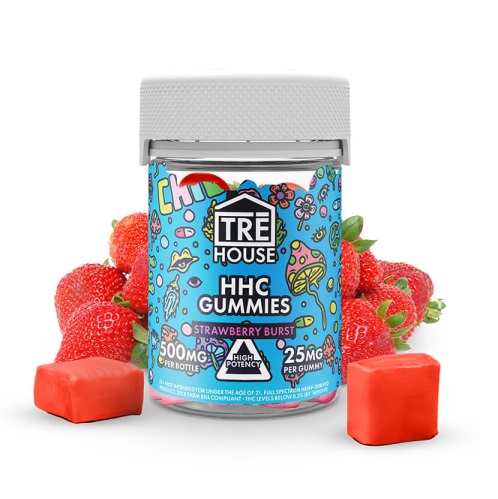 High Potency HHC Gummies UK – Strawberry Burst