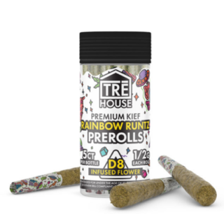 TRĒ House Delta 8 Flower Rainbow Runtz Pre Rolls UK