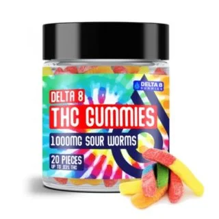 Delta 8 Nottingham Sour Worms 1000MG