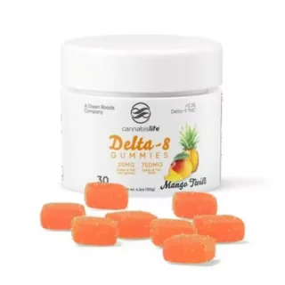 Cannabis Life - Delta 8 Gummies UK - Mango Twist